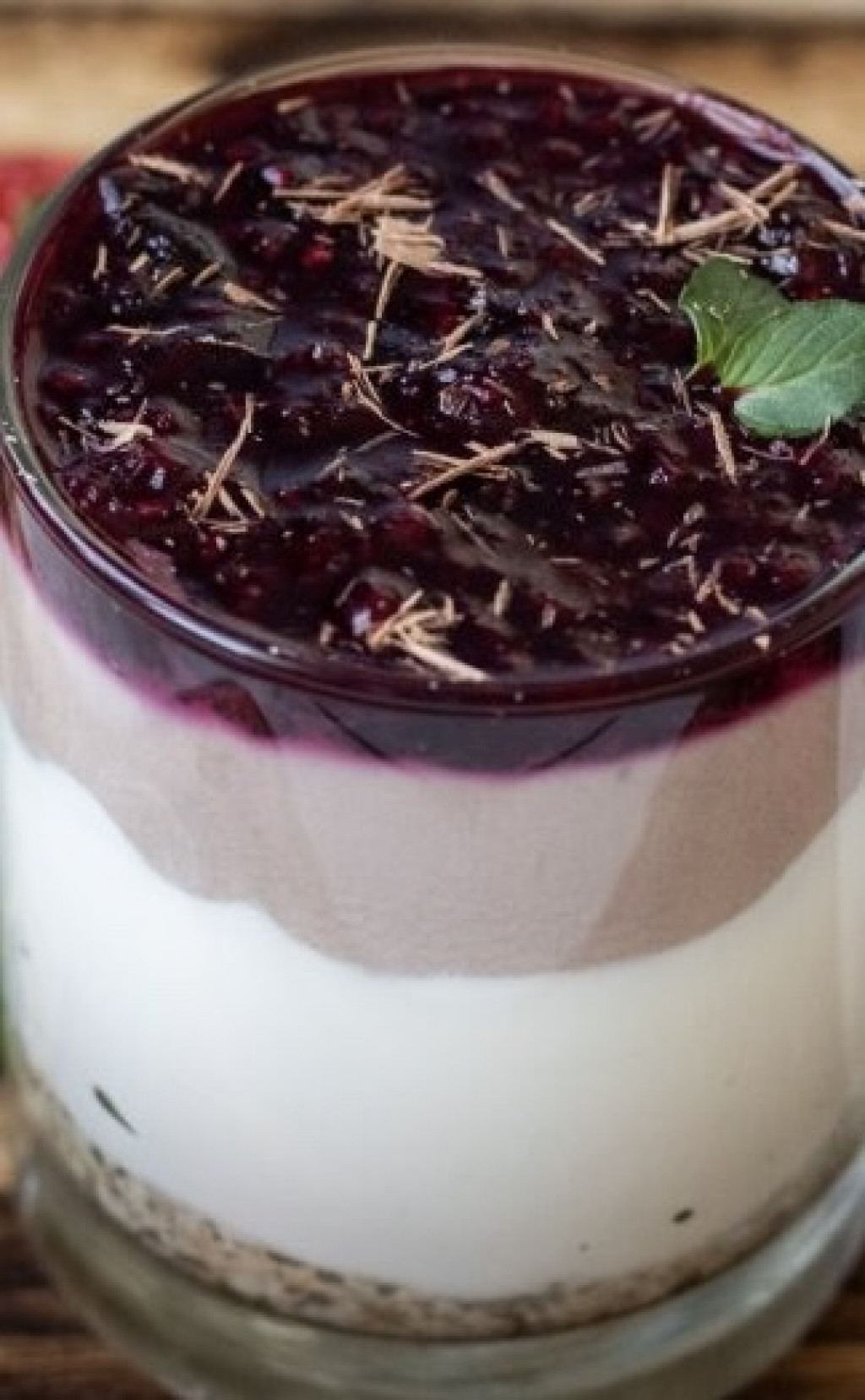 Cheesecake v pohári